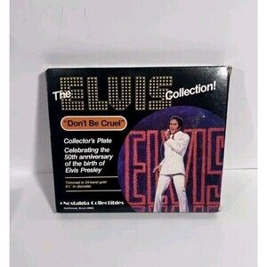 The Elvis Presley Collection "Don’t Be Cruel" Collector Plate 50th Anniversary